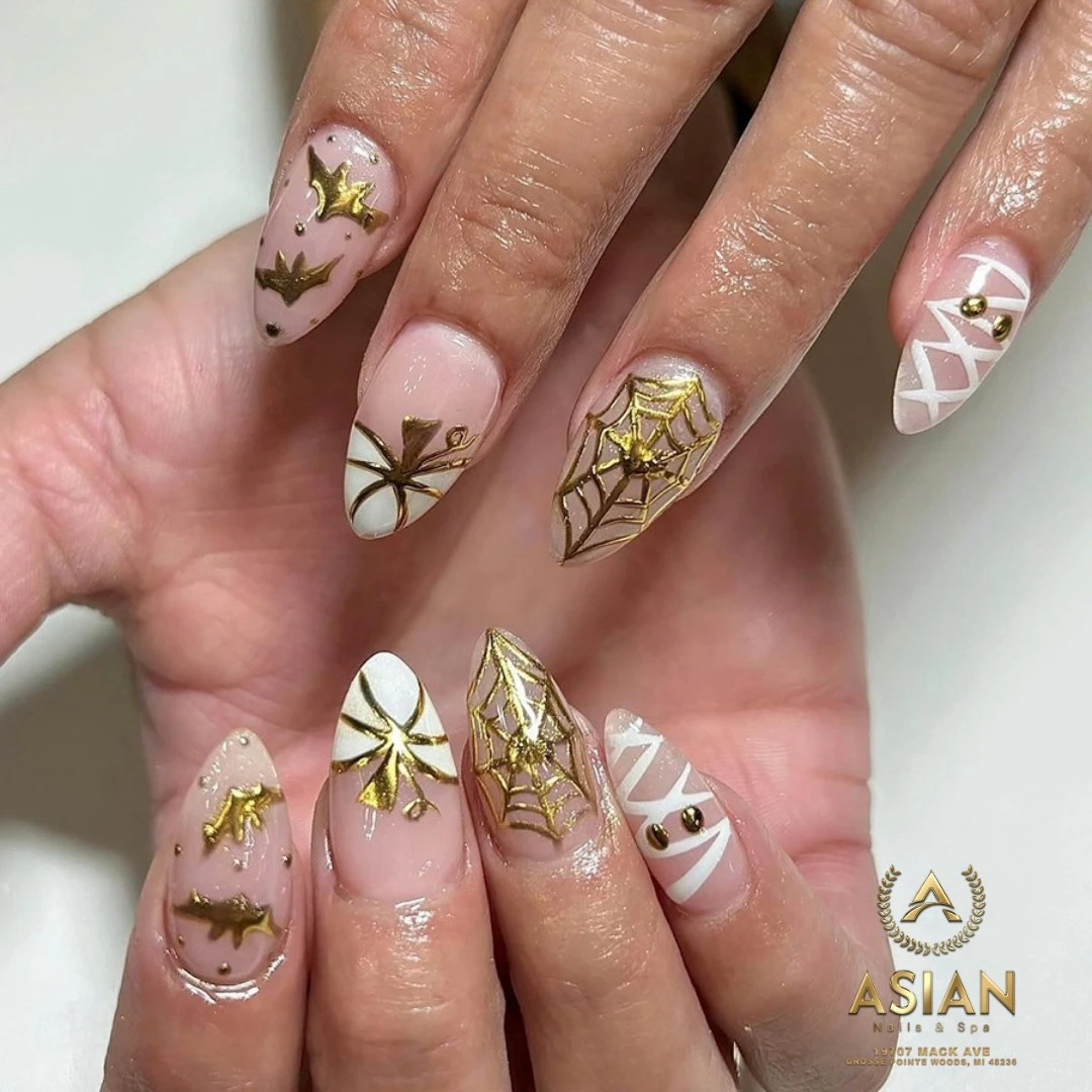 halloween nail art design